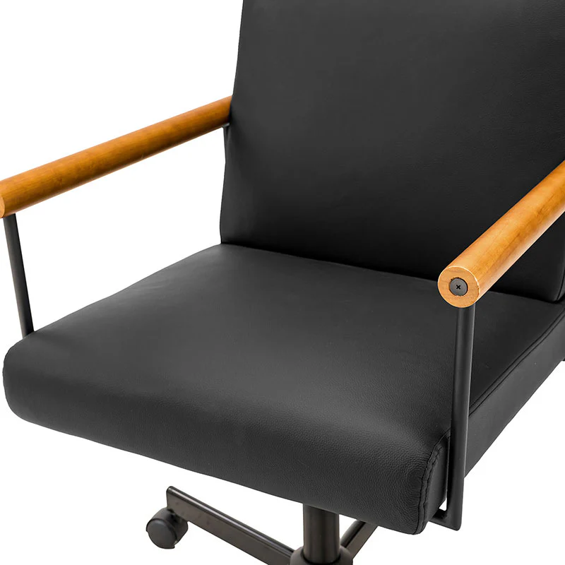 Aurora Solid Wood Armrests Office Chair - Image 6
