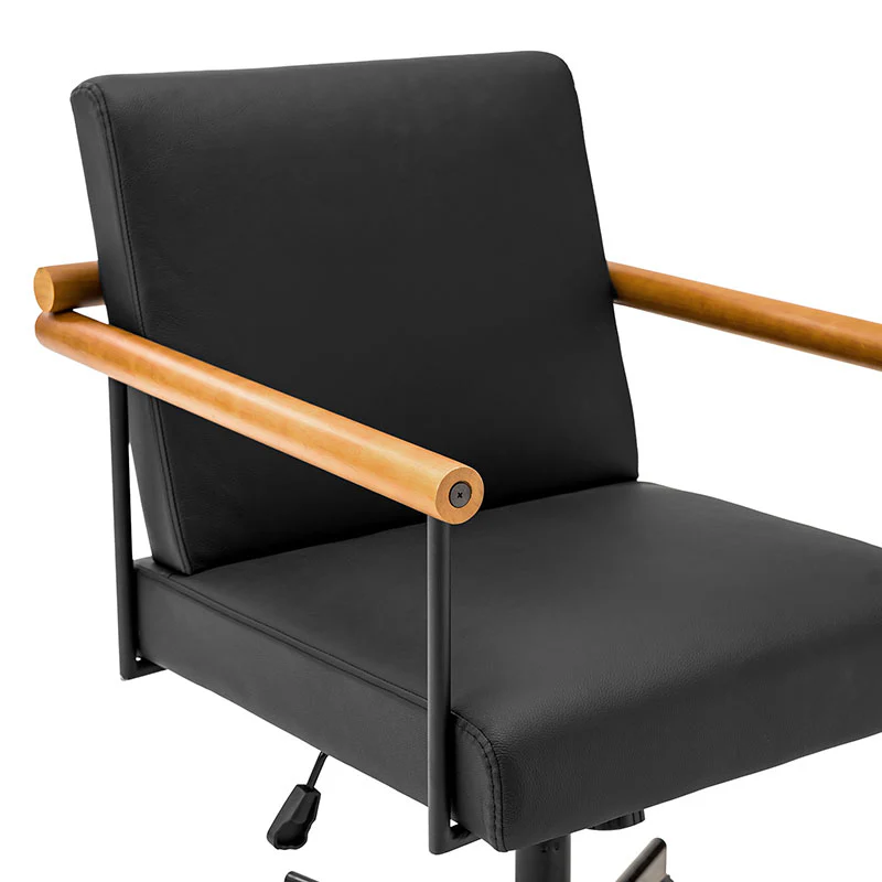 Aurora Solid Wood Armrests Office Chair - Image 7