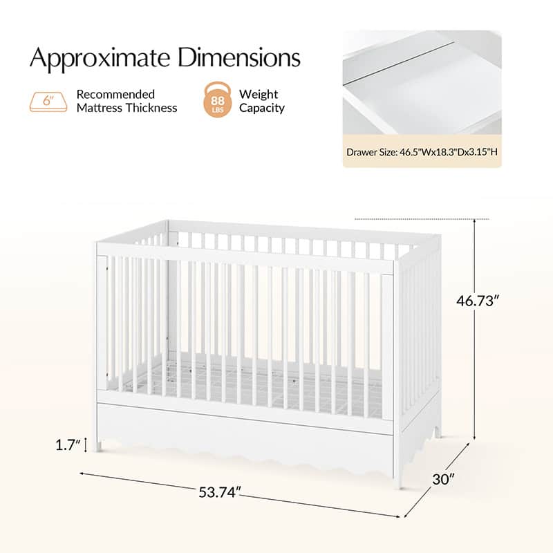 Fabiana Cozy Baby Nest Convertible Crib - Image 11