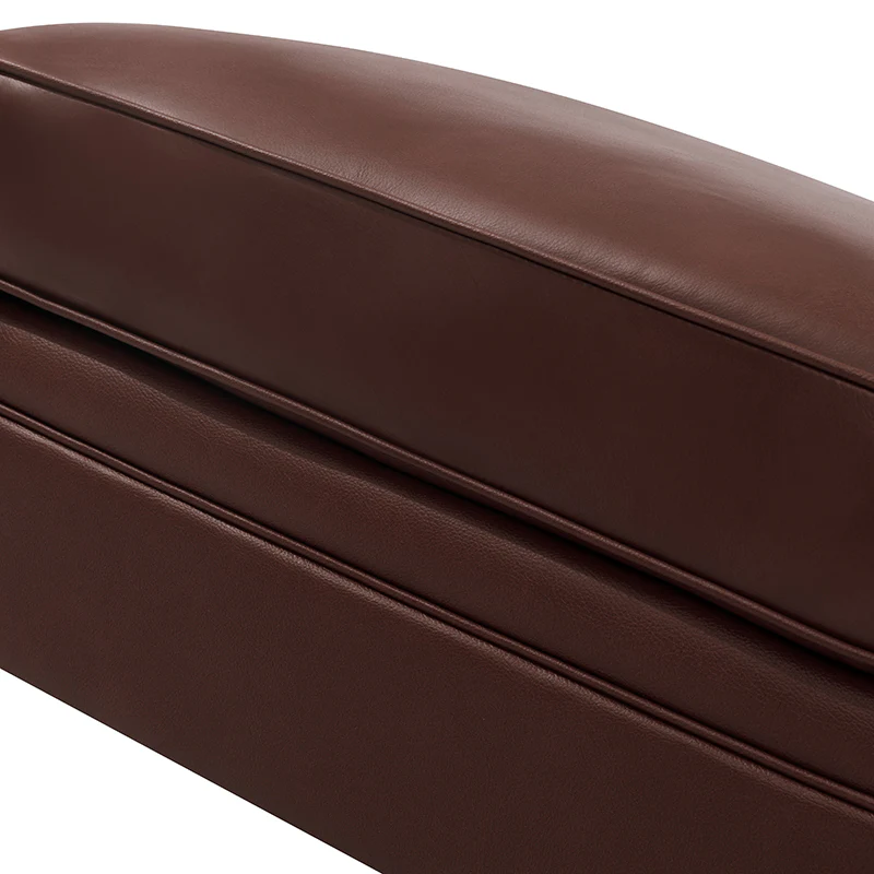 Basilio Contemporary Genuine Leather Ottoman for Living Room - Image 31