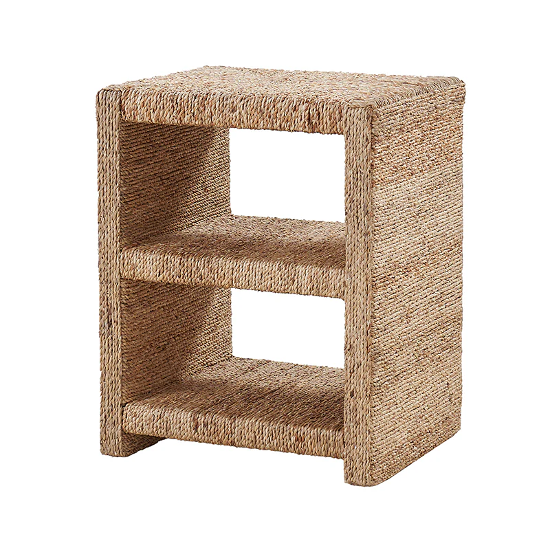 Beach House Style Burkhard 24" Side Table with Grass Rope Accent - Image 5