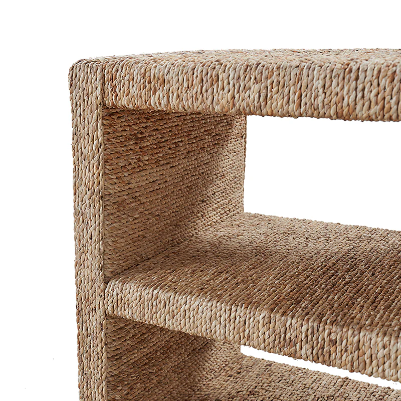 Beach House Style Burkhard 24" Side Table with Grass Rope Accent - Image 7