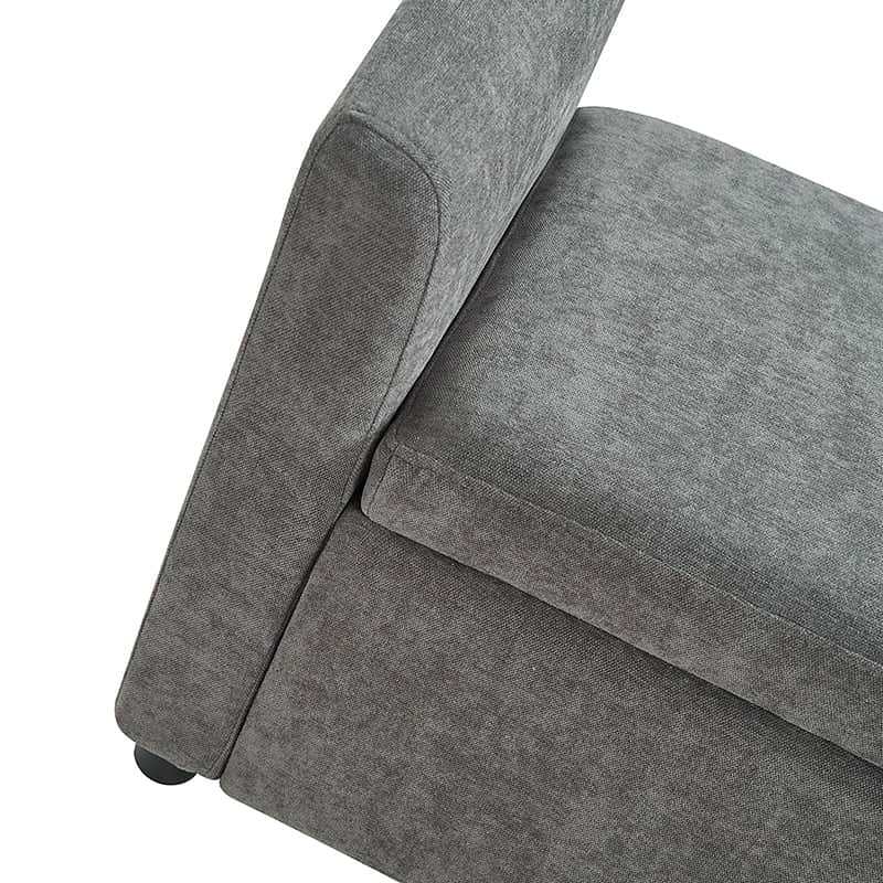 Benito 59.4" Wide End of Bed Storage Couch Bench with Two Throw Pillows - Image 15