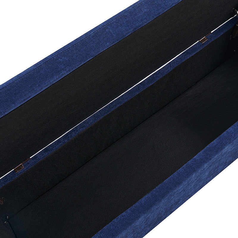 Benito 59.4" Wide End of Bed Storage Couch Bench with Two Throw Pillows - Image 45