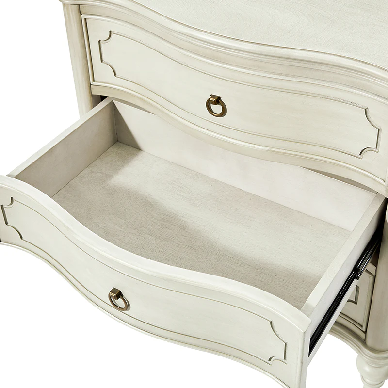 Bernhard 3-Drawer Traditional Style End Table Chest with Built-In Outlets(Optional Types) - Image 13