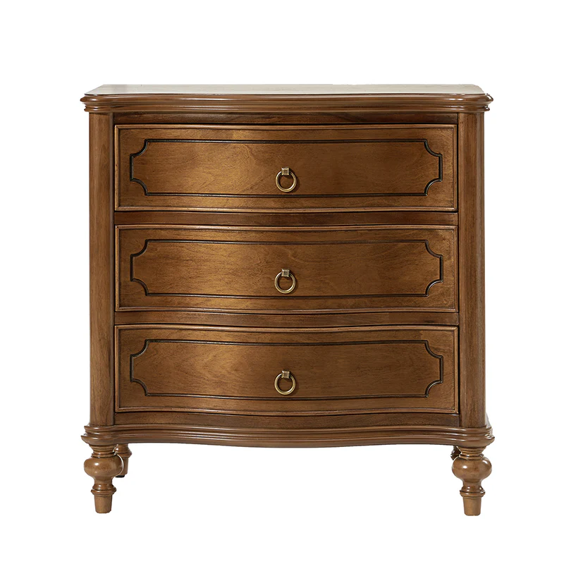 Bernhard 3-Drawer Traditional Style End Table Chest with Built-In Outlets(Optional Types) - Image 30