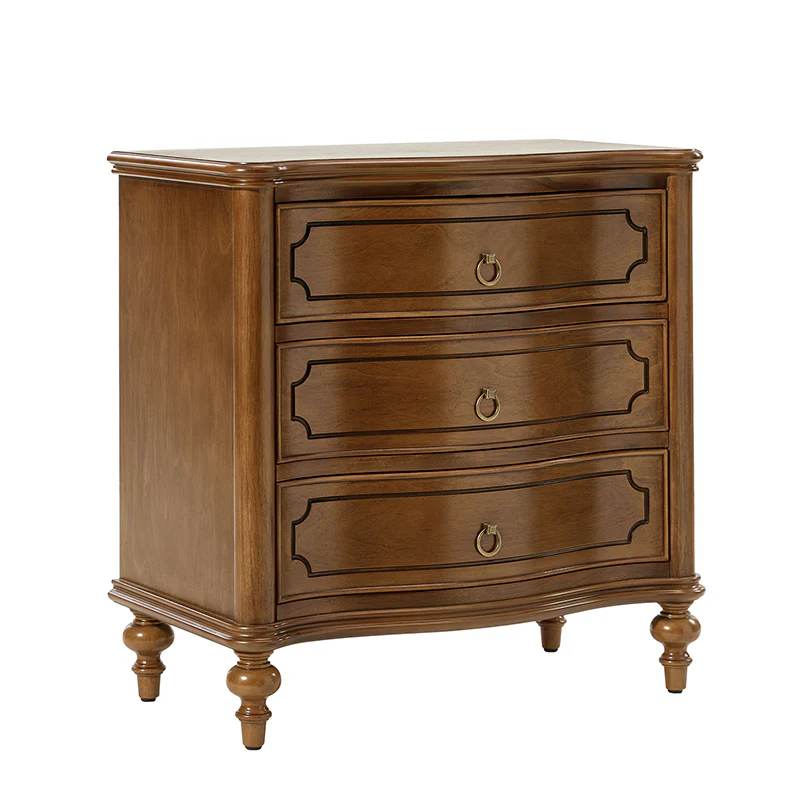 Bernhard 3-Drawer Traditional Style End Table Chest with Built-In Outlets(Optional Types) - Image 32