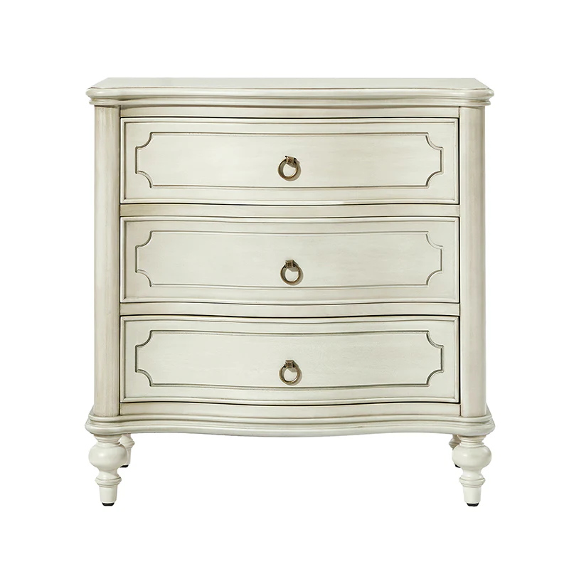 Bernhard 3-Drawer Traditional Style End Table Chest with Built-In Outlets(Optional Types) - Image 9