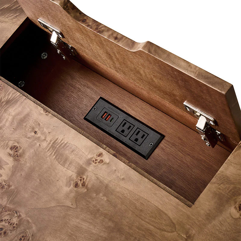 Burl Wood Desk with Timeless Modern Appeal - Image 18