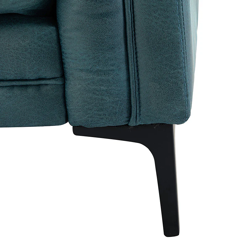Capsa 84″ Vegan Leather Tufted Sofa – Mid-Century Glam, Durable & Breathable - Image 25