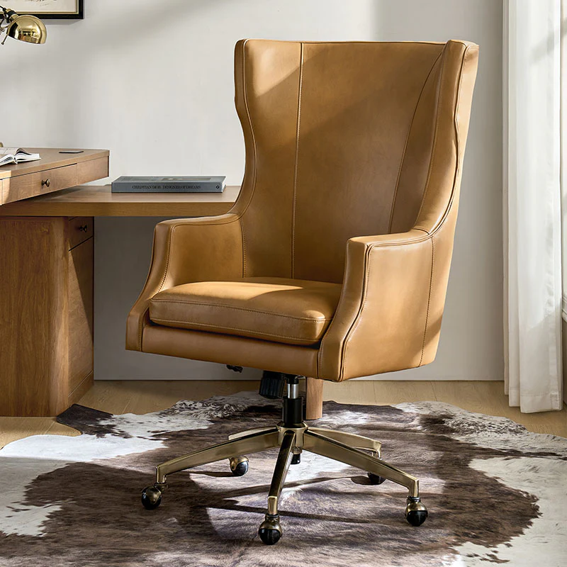 Elodio Chairs in Office with Genuine Leather - Image 10