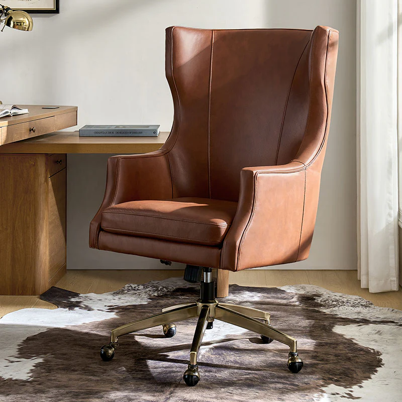 Elodio Chairs in Office with Genuine Leather - Image 18