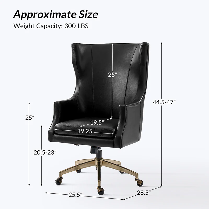 Elodio Chairs in Office with Genuine Leather - Image 3