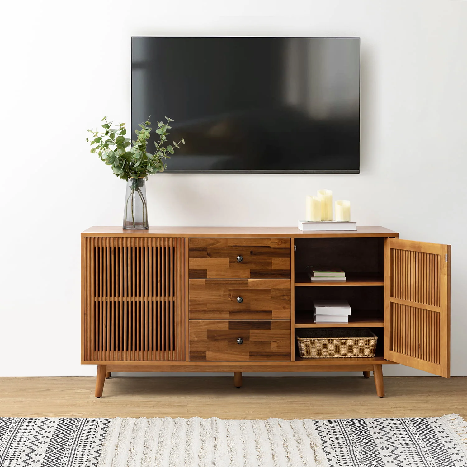 Chris 58" Wide 3 Drawer Sideboard - Image 10