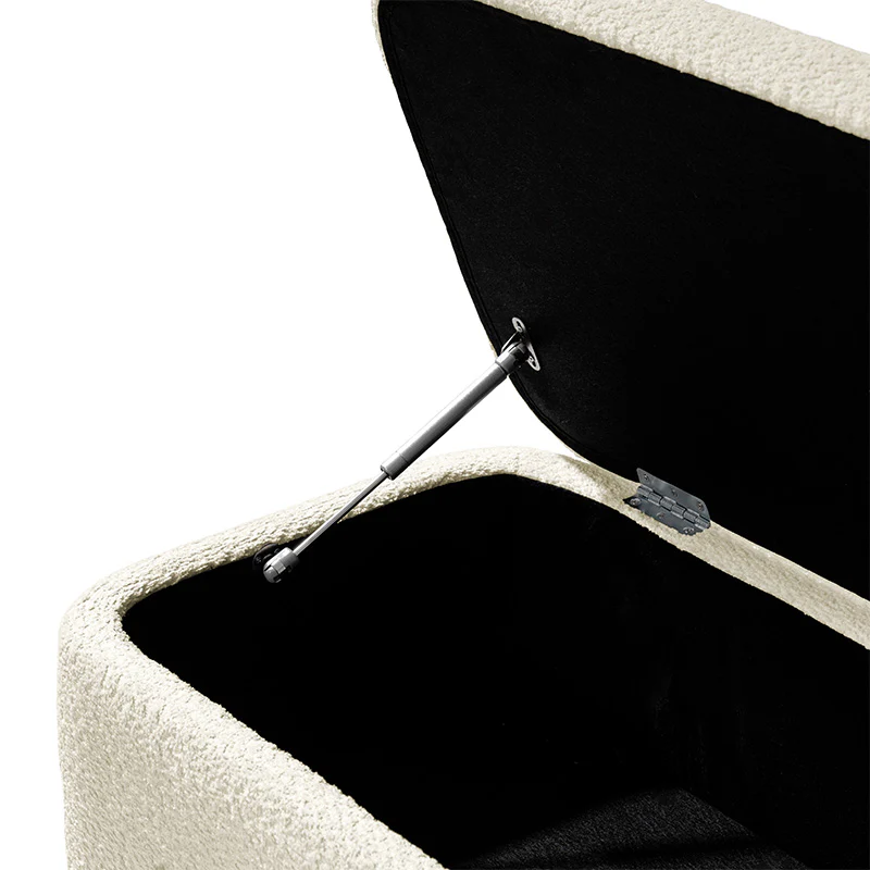 Claire Modern Chenille Upholstered Storage Bench - Image 14