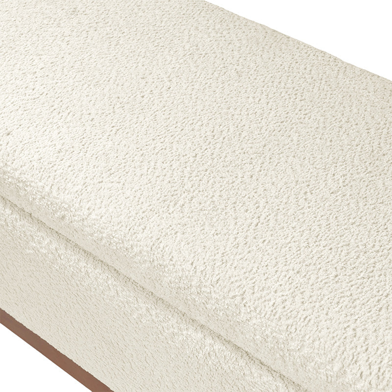 Claire Modern Chenille Upholstered Storage Bench - Image 15