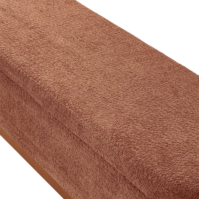 Claire Modern Chenille Upholstered Storage Bench - Image 8