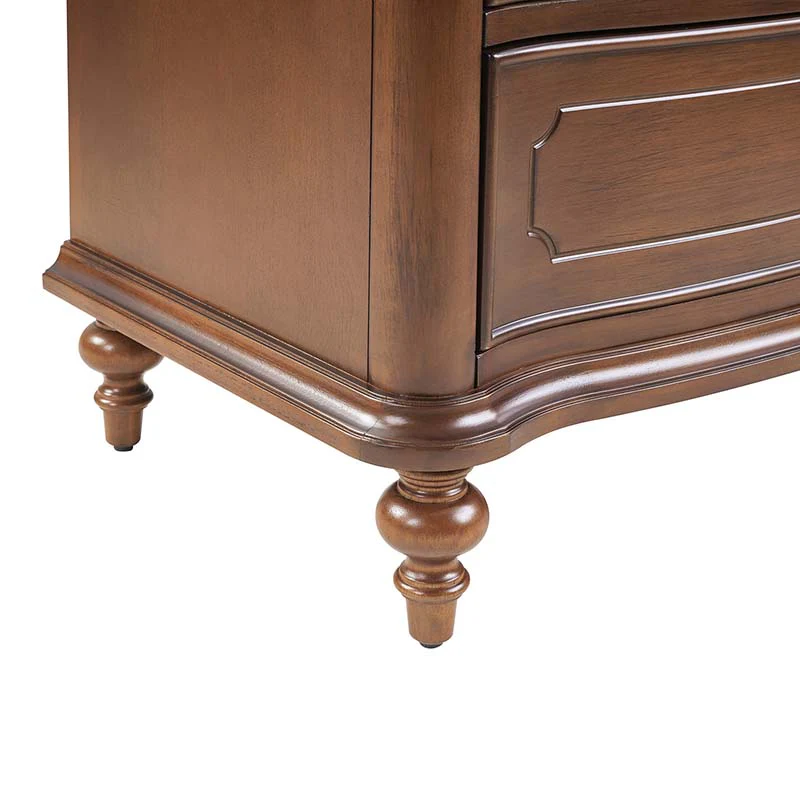 Bernhard Classic Wooden Dresser with Bowed Front & Antique Bronze Pulls - Image 8