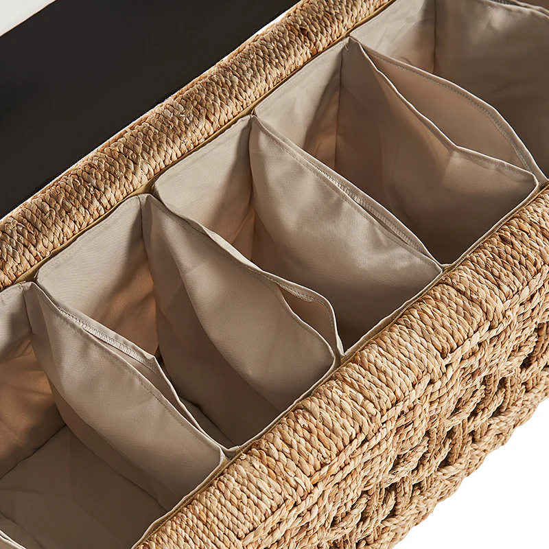 Coastal Charm: Leo Rattan Storage Bench - Image 7