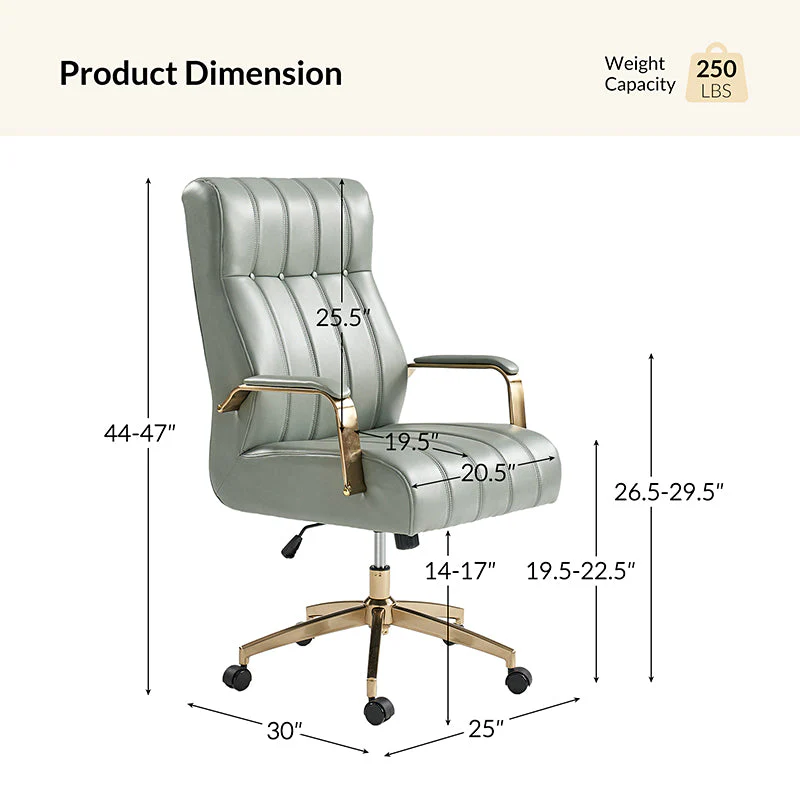 Conelius Leather Ergonomic Executive Office Chair - Image 11