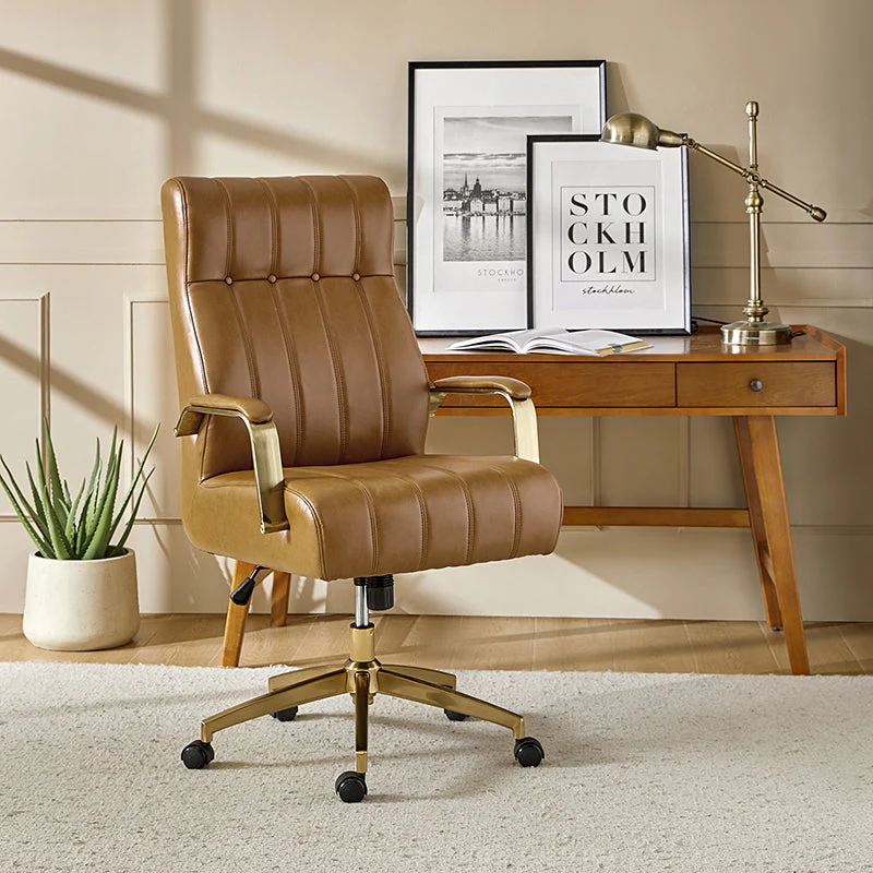 Conelius Leather Ergonomic Executive Office Chair - Image 17