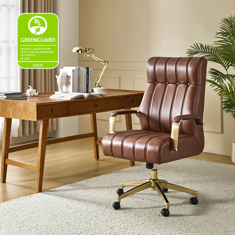 Conelius Leather Ergonomic Executive Office Chair - Image 26