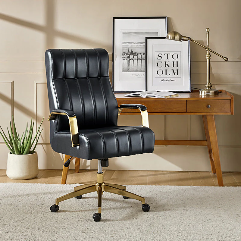Conelius Leather Ergonomic Executive Office Chair - Image 33