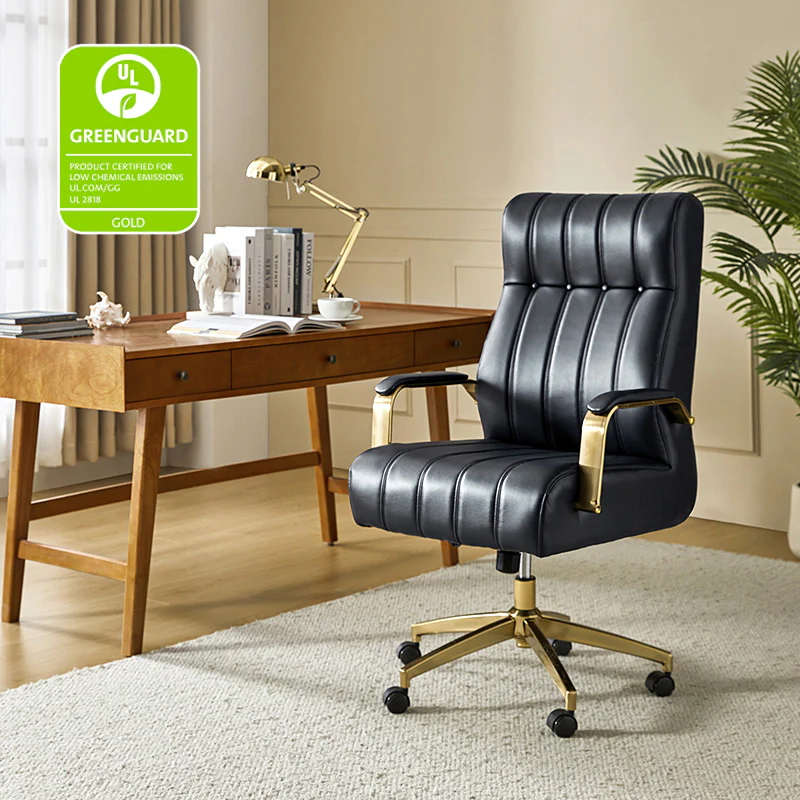 Conelius Leather Ergonomic Executive Office Chair - Image 34
