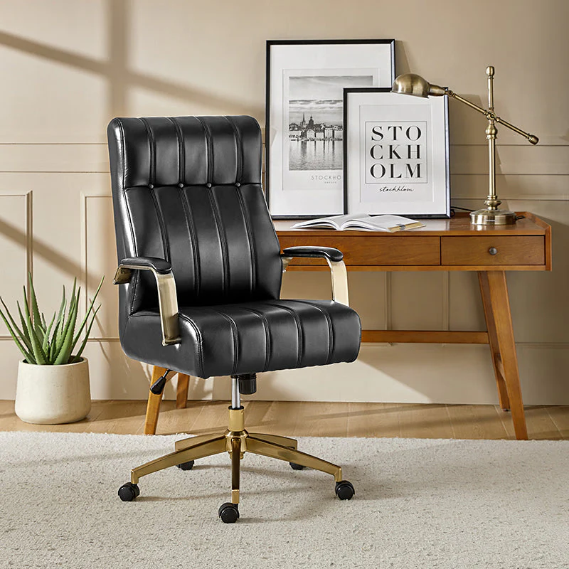 Conelius Leather Ergonomic Executive Office Chair - Image 41