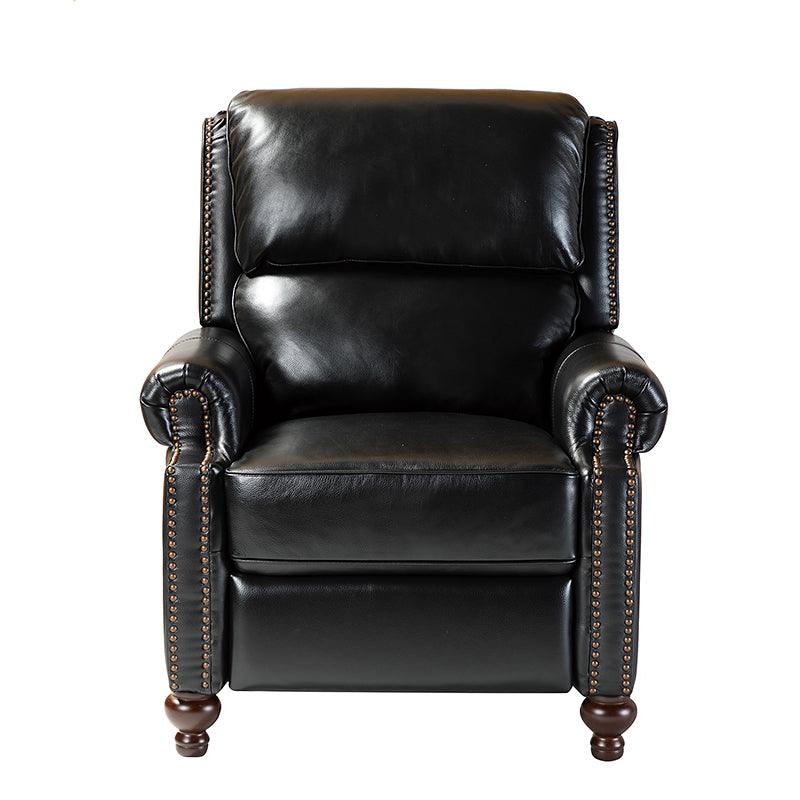 Consuela Mid-century Genuine Leather Recliner - Image 44