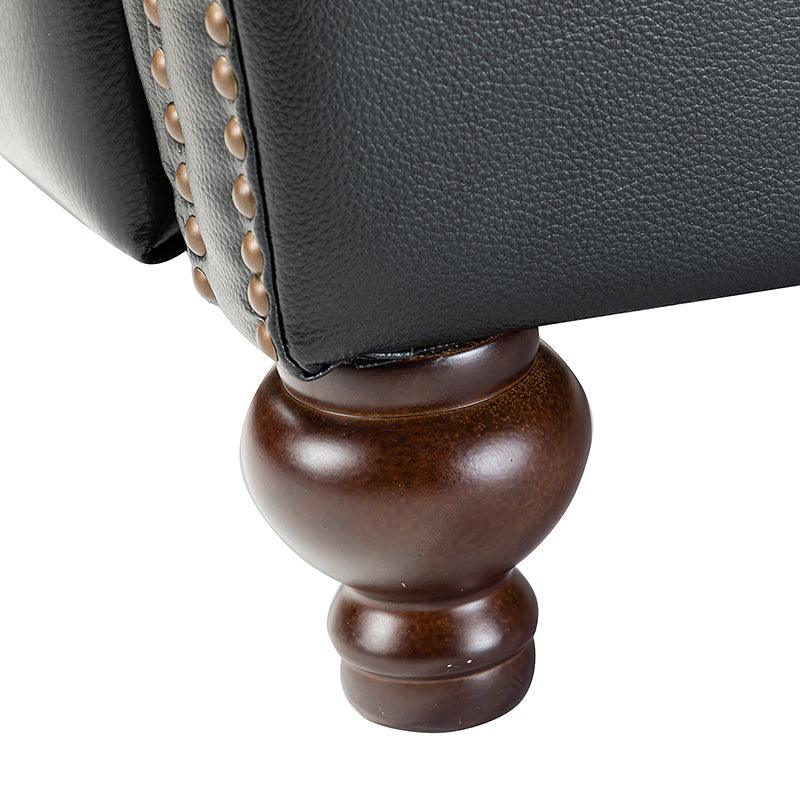 Consuela Mid-century Genuine Leather Recliner - Image 48