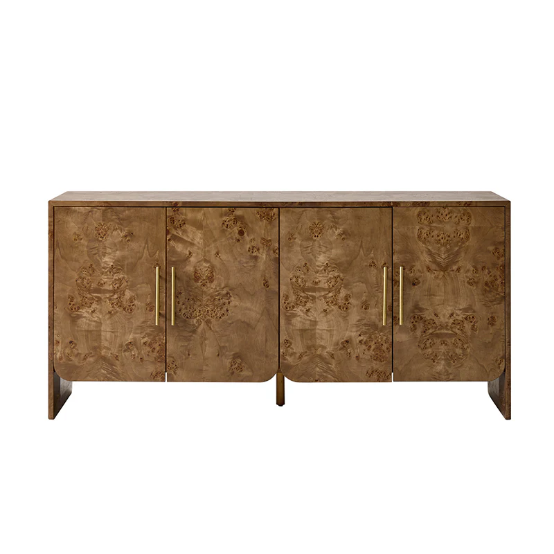 Contemporary Burl Veneer Cabinet for Stylish Living - Image 14