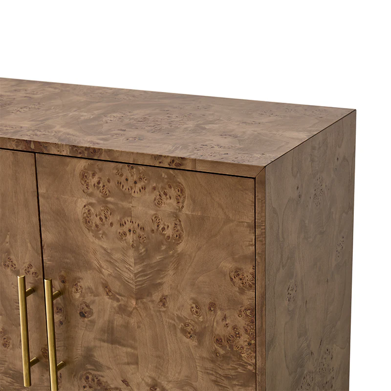 Contemporary Burl Veneer Cabinet for Stylish Living - Image 16