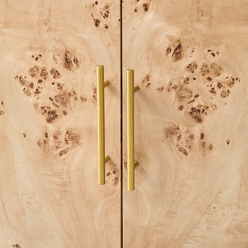 Contemporary Burl Veneer Cabinet for Stylish Living - Image 7