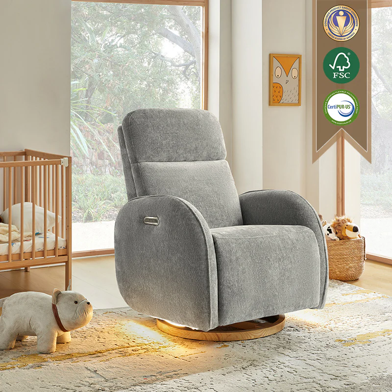 Cuddle Electric Nursery Swivel Chair - Image 10