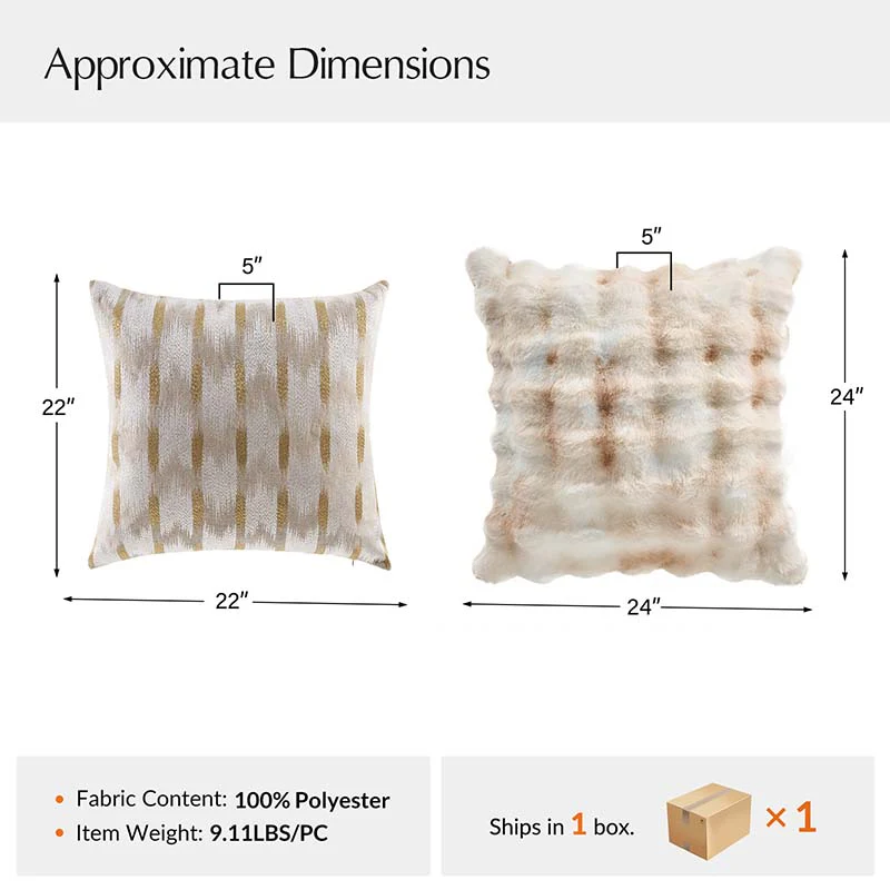 Luxury Decorative Throw Pillow Cover Set of 2 - Image 16