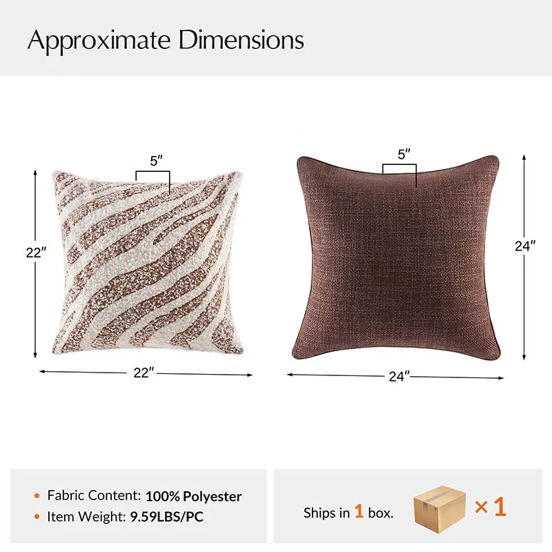 Luxury Decorative Throw Pillow Cover Set of 2 - Image 23