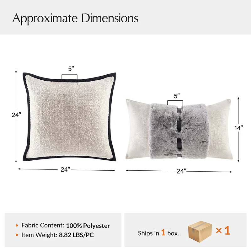 Luxury Decorative Throw Pillow Cover Set of 2 - Image 9