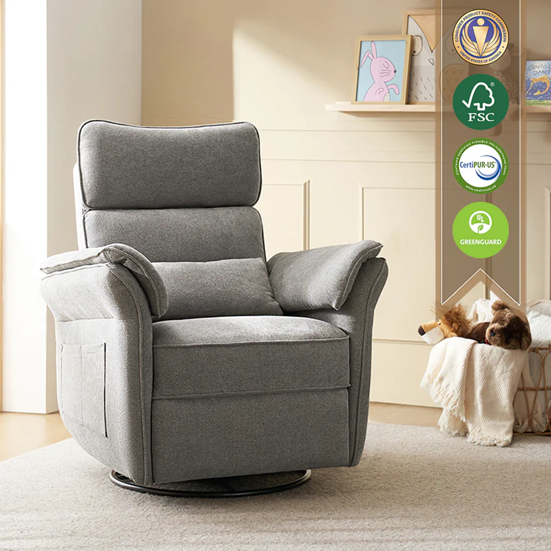 CUDDLESUPPORT ARMRESTS Nursery Power Recliner - Image 10