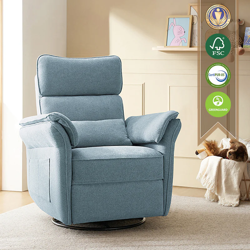 CUDDLESUPPORT ARMRESTS Nursery Power Recliner - Image 27