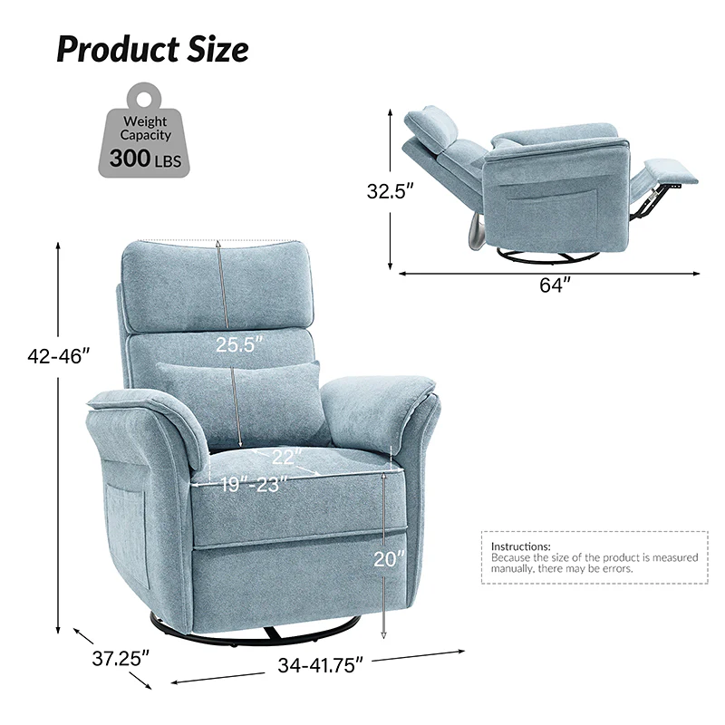 CUDDLESUPPORT ARMRESTS Nursery Power Recliner - Image 29