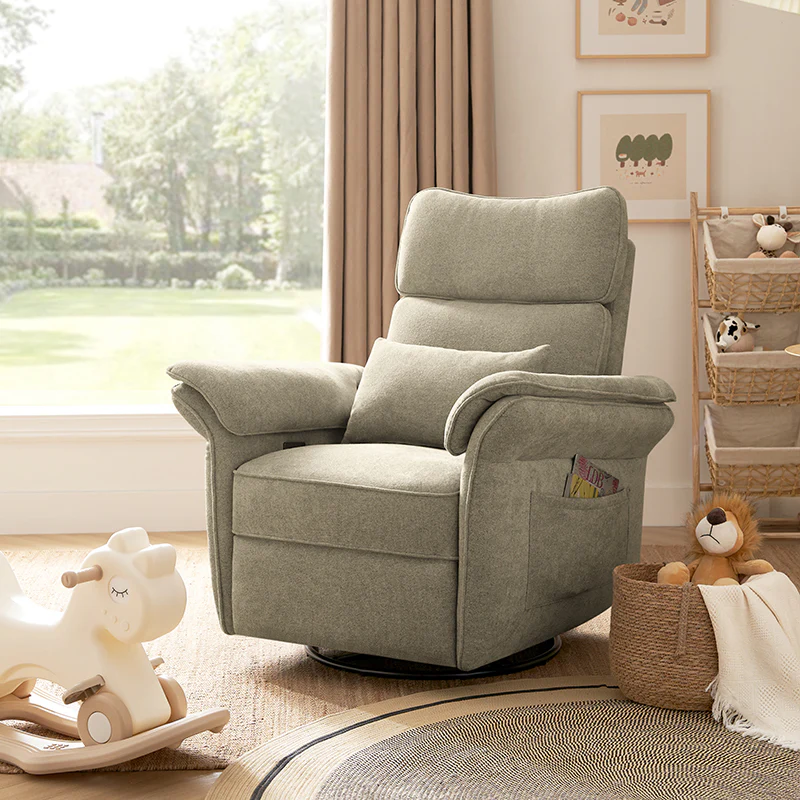 CUDDLESUPPORT ARMRESTS Nursery Power Recliner - Image 36