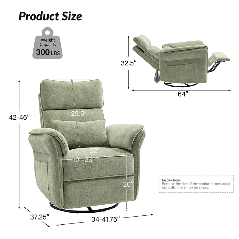 CUDDLESUPPORT ARMRESTS Nursery Power Recliner - Image 55