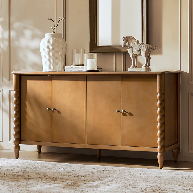 Daan 63" Wide 4-Door Sideboard Cabinet with Adjustable Shelves - Image 10