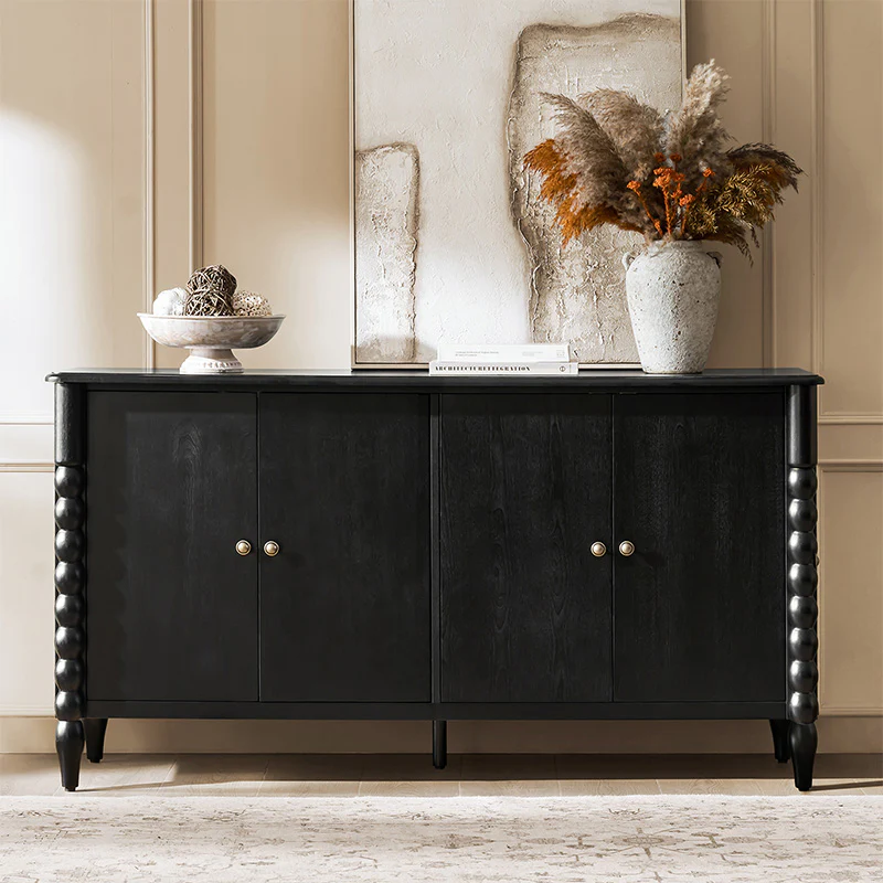 Daan 63" Wide 4-Door Sideboard Cabinet with Adjustable Shelves - Image 17