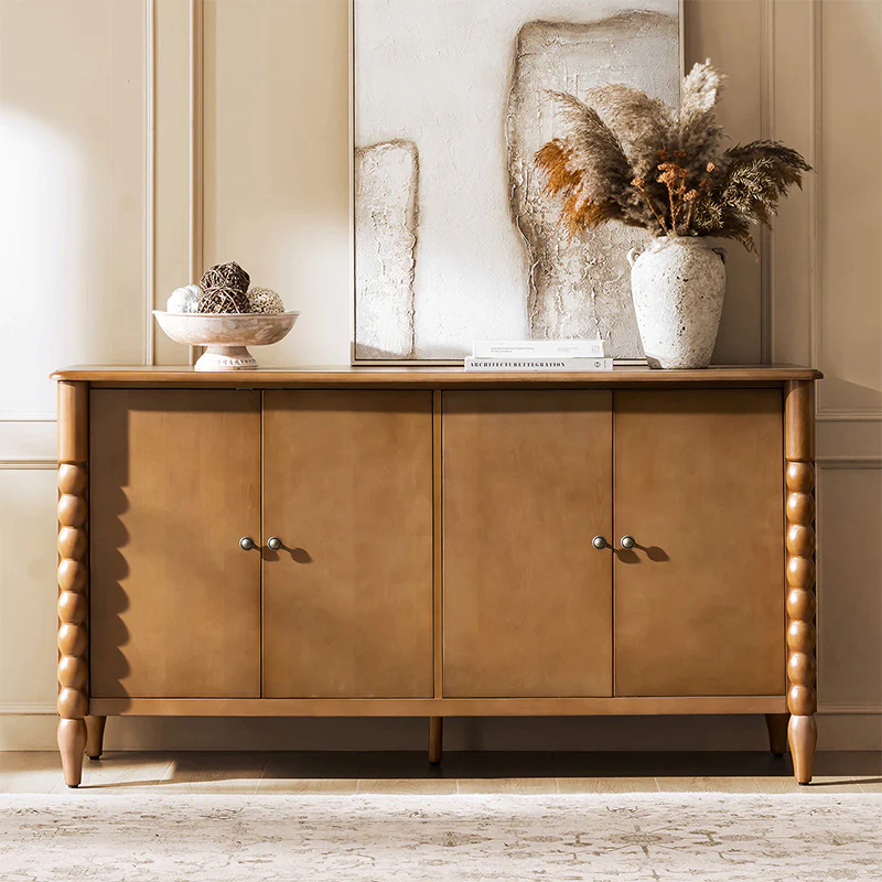 Daan 63" Wide 4-Door Sideboard Cabinet with Adjustable Shelves - Image 9