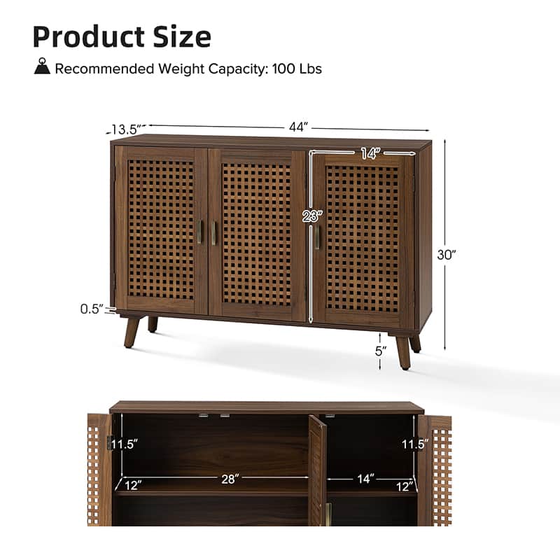 Dan 3-Door Accent Entryway Cabinet - Image 19