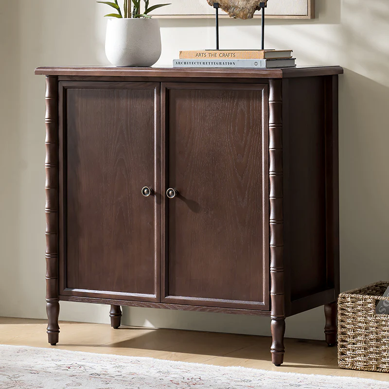 Deb 32" Wood Veneer Accent Cabinet with Adjustable Shelves, Modern Transitional Style - Image 16