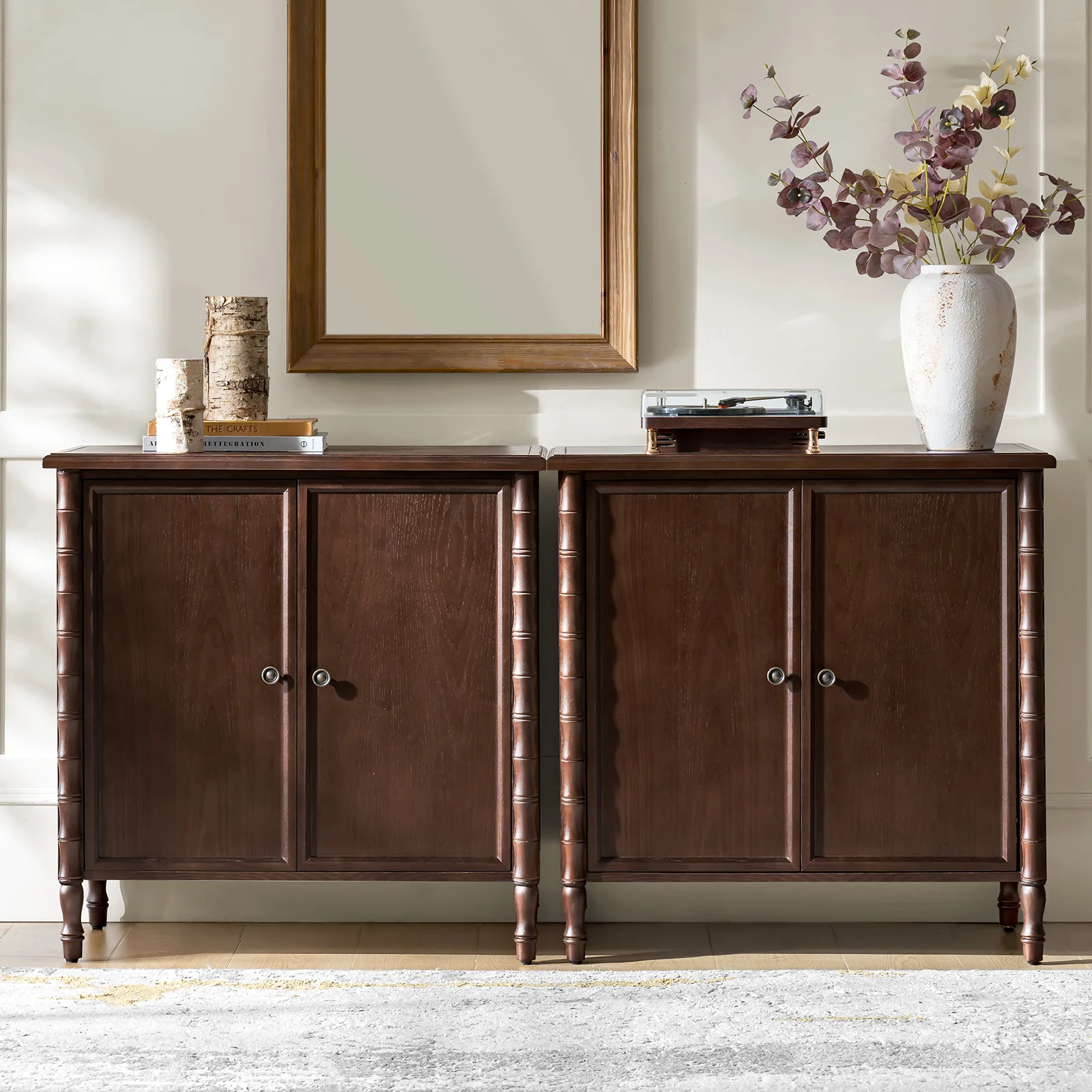 Deb 32" Wood Veneer Accent Cabinet with Adjustable Shelves, Modern Transitional Style - Image 24