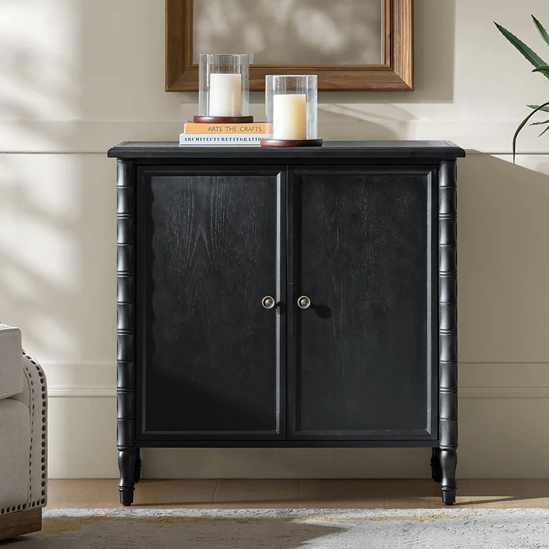 Deb 32" Wood Veneer Accent Cabinet with Adjustable Shelves, Modern Transitional Style - Image 32